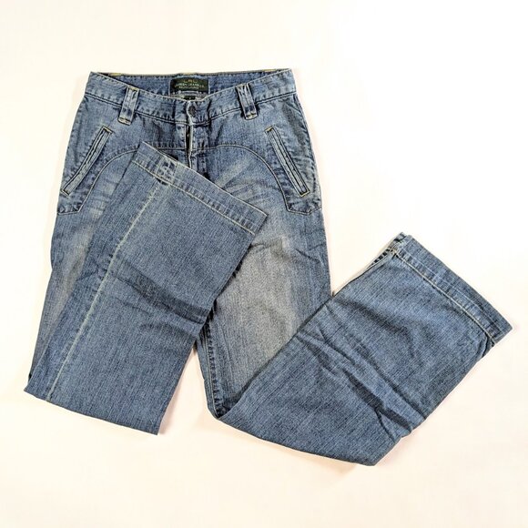 Ralph Lauren Co. Denim Jeans Wide Leg Size 2 Light Wash - Picture 2 of 6